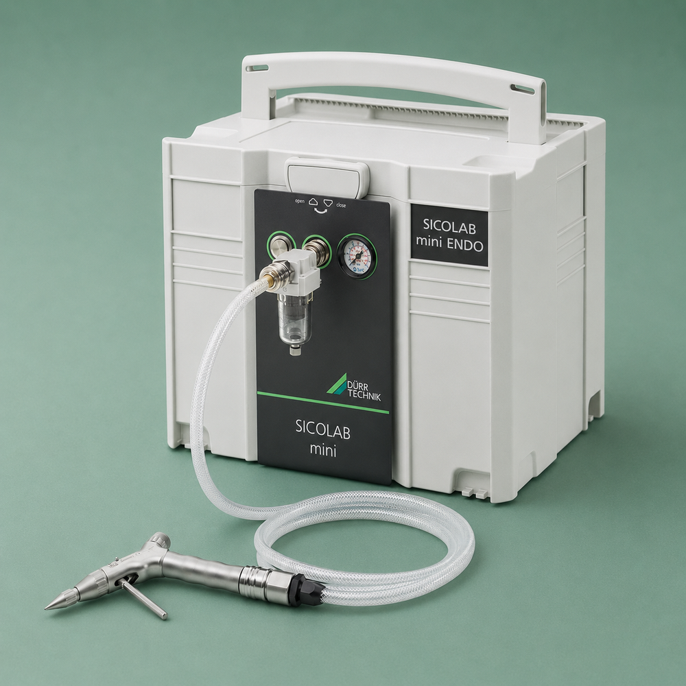 Kompressor, ölfrei, mit Luftpistole – optional mit Wasserpistole